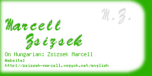 marcell zsizsek business card